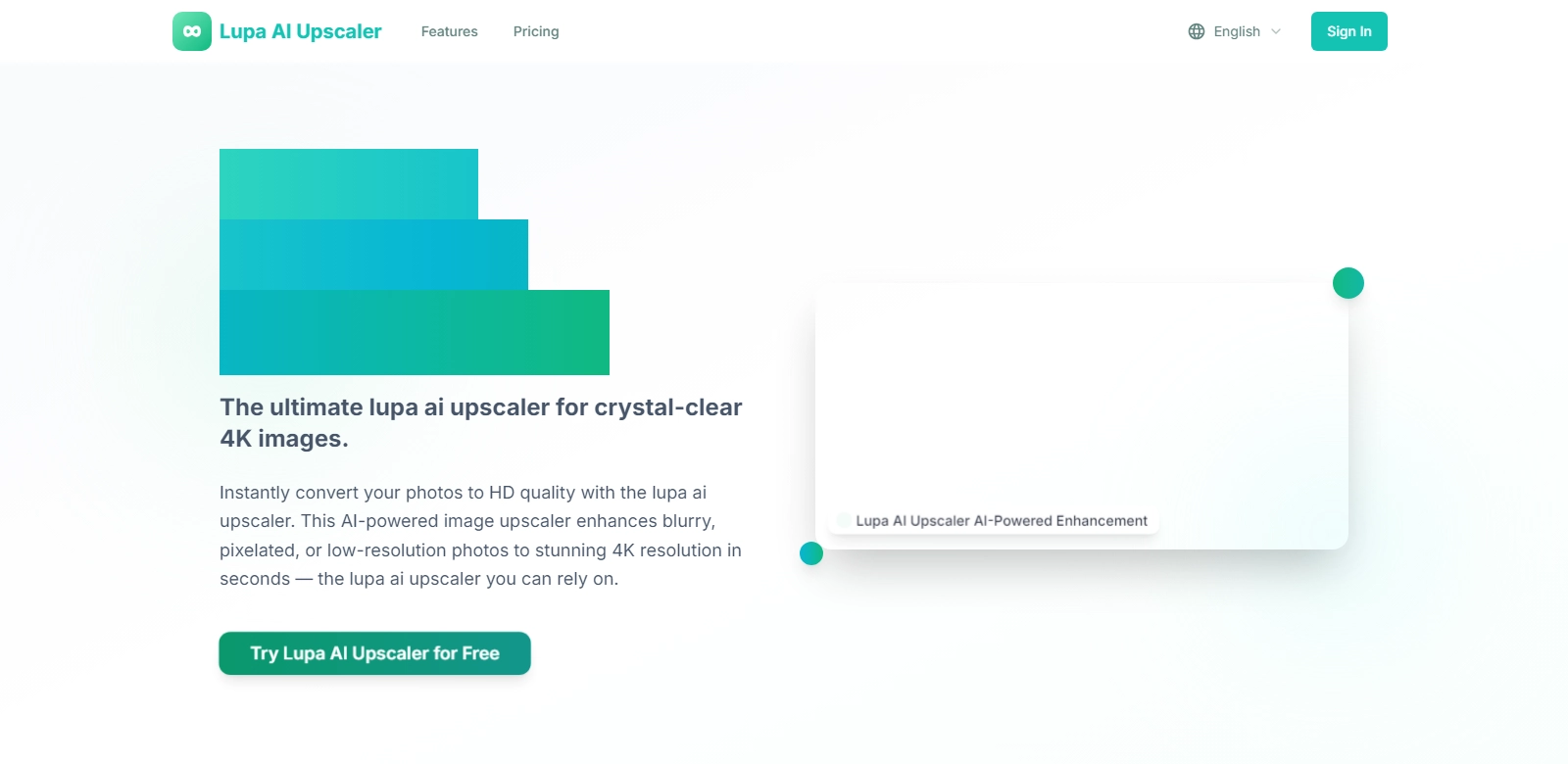 lupa ai upscaler screenshort