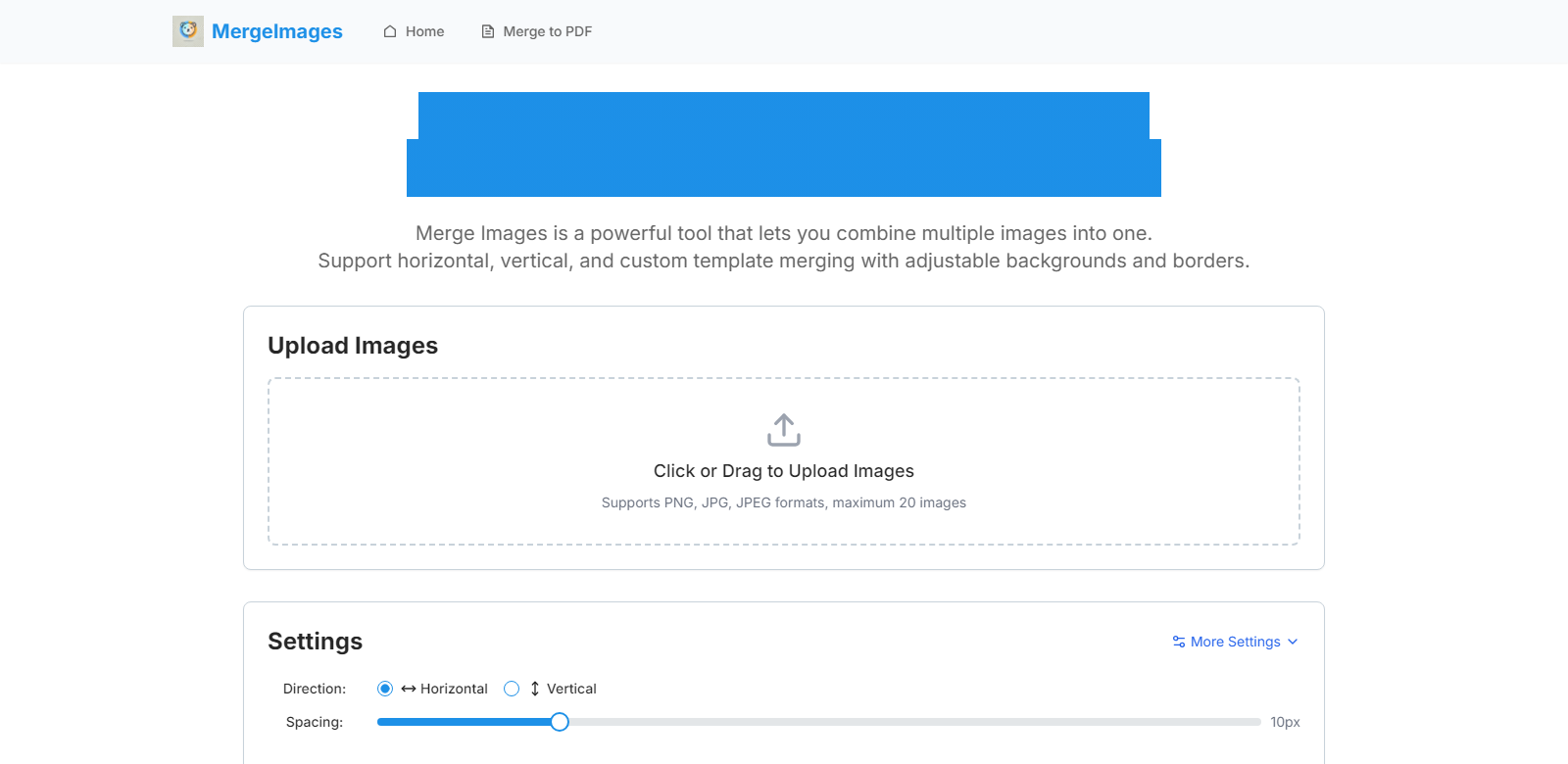 mergeimages screenshot