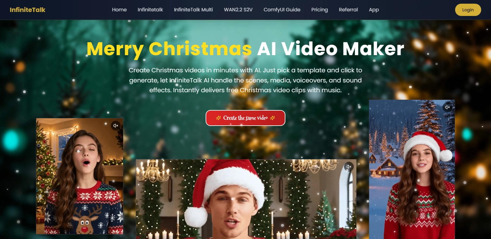 Merry Christmas AI Video Maker screenshot