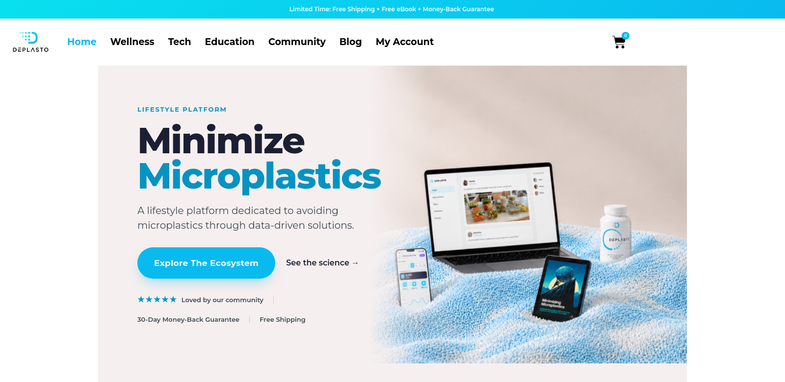 Microplastic Intake App screenshot