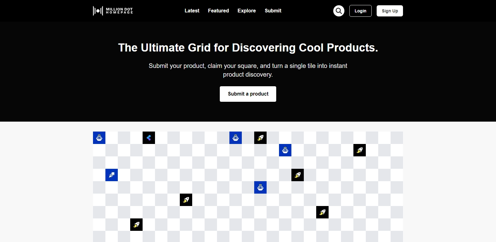 Million Dot Homepage screenshot