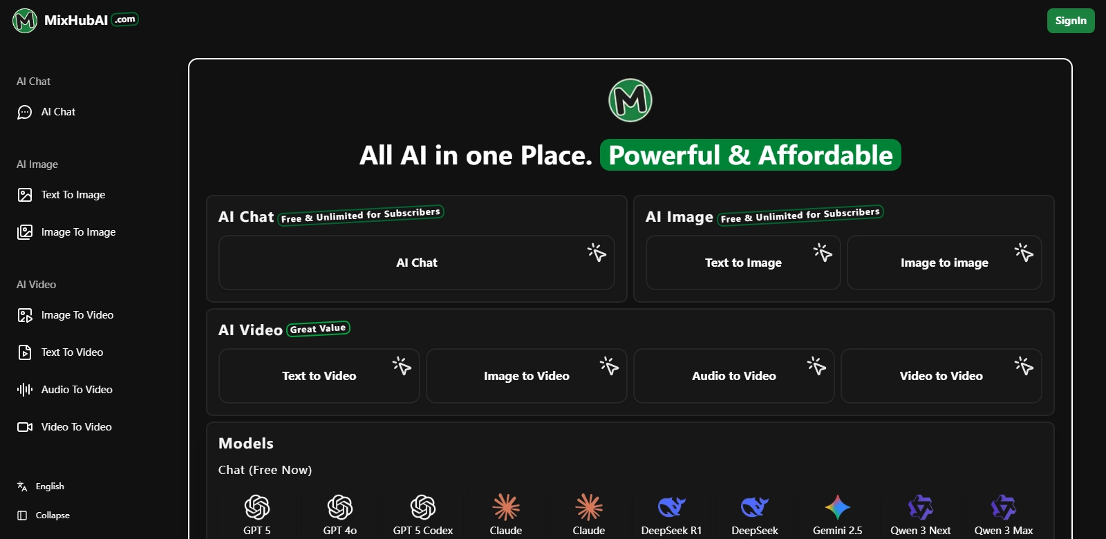 MixHub AI screenshot