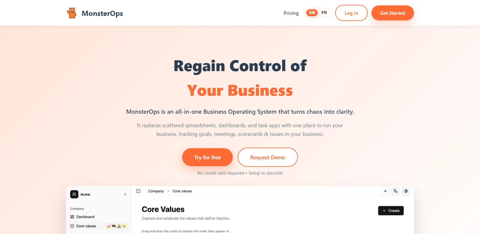 MonsterOps screenshot