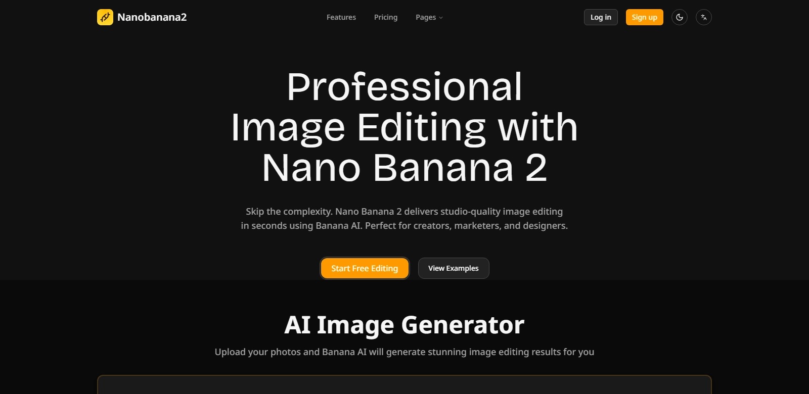 Nano Banana 2 ai net screenshot