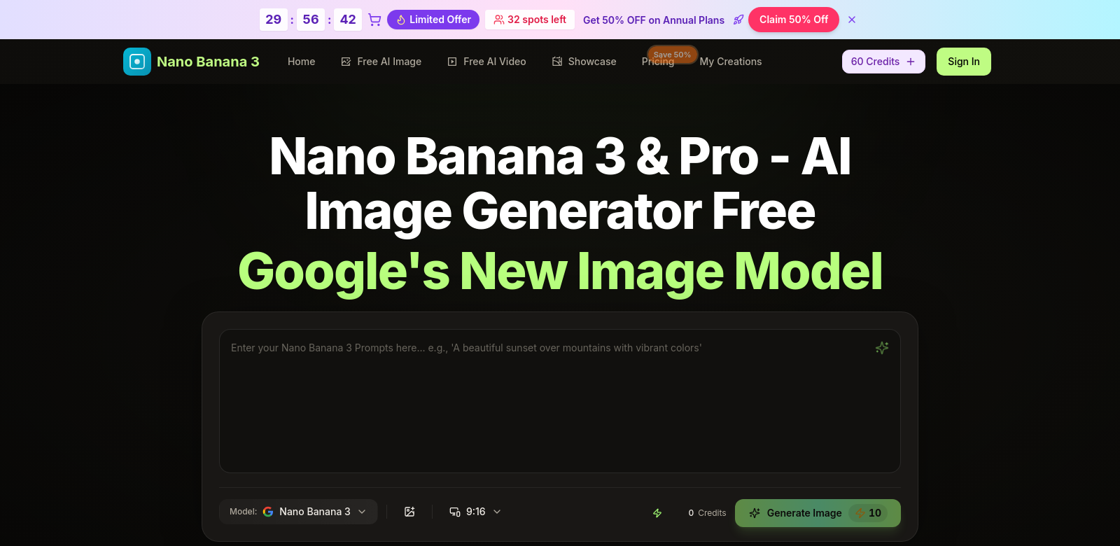 nano banana screenshot