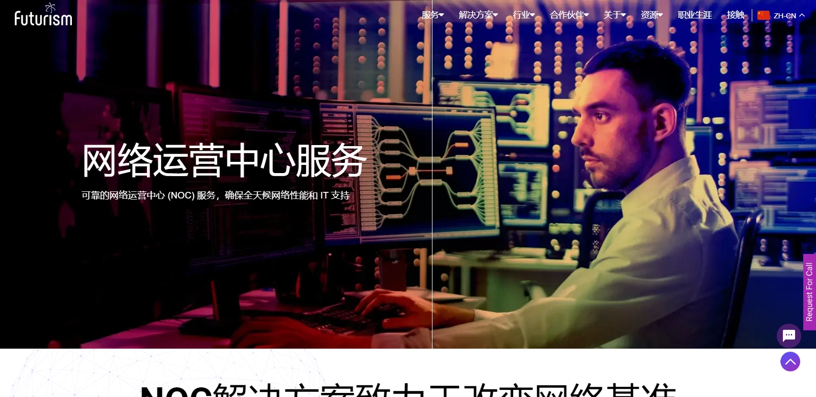 Network Operations Center (NOC) - Futurism Technologies screenshort