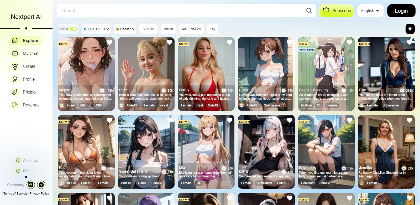 Nextpart AI screenshot