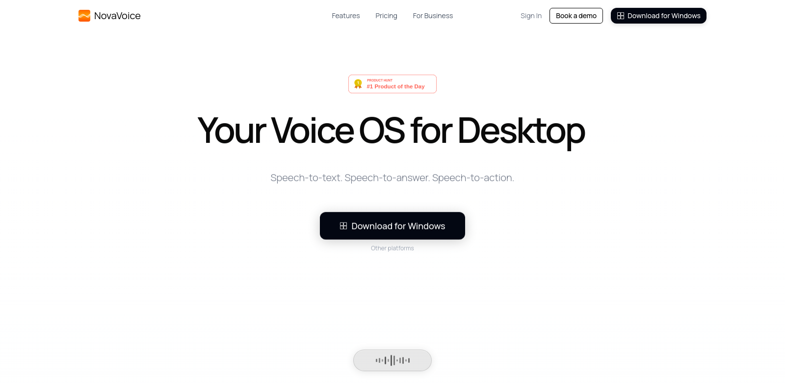 NovaVoice screenshot