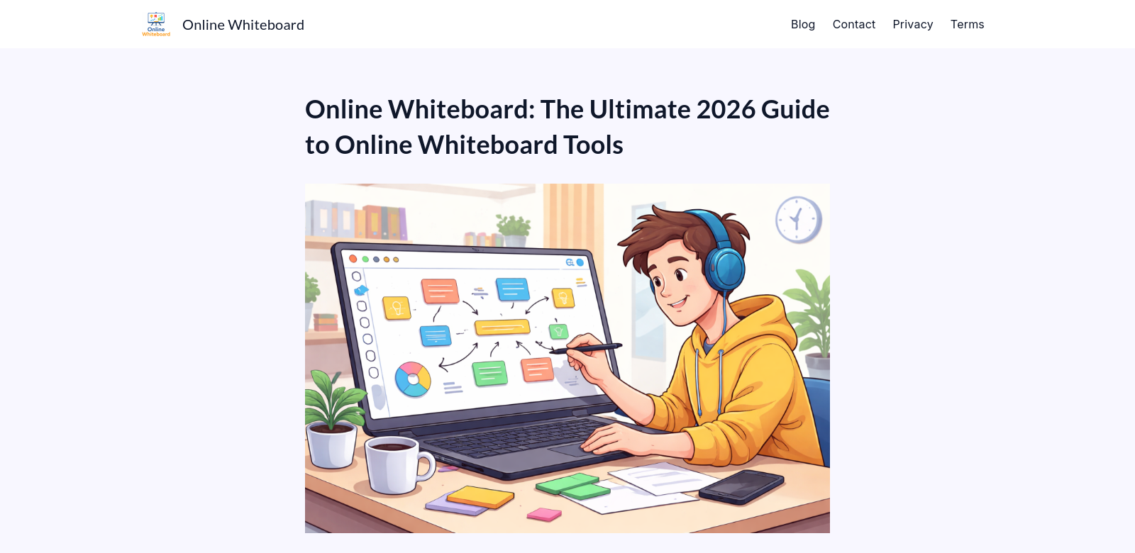 Online Whiteboard screenshot