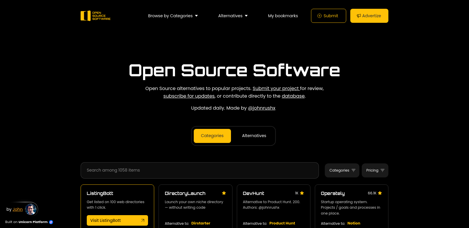 Open Source Software screenshot