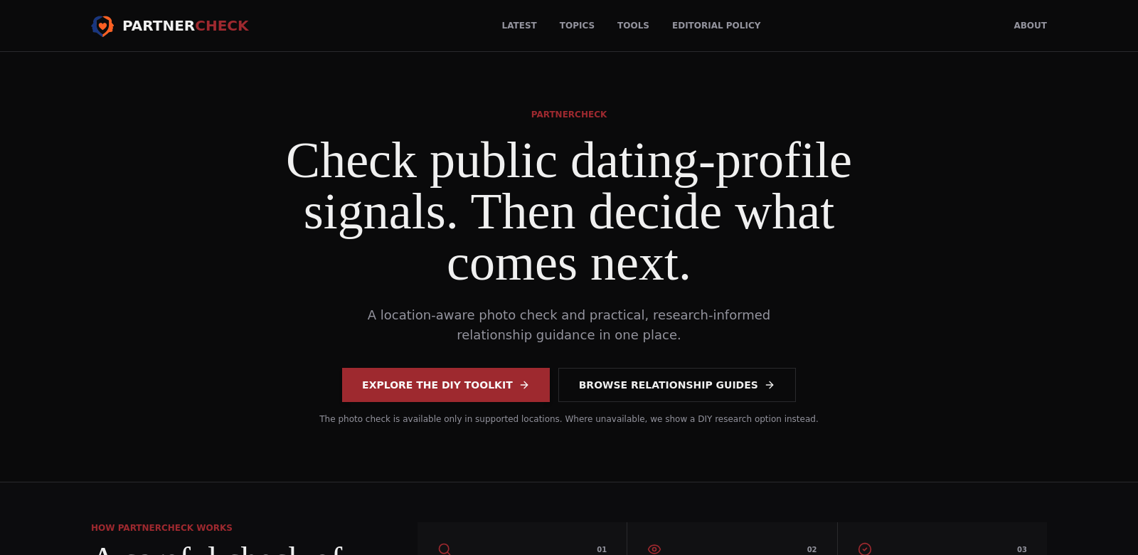 Partnercheck App screenshot