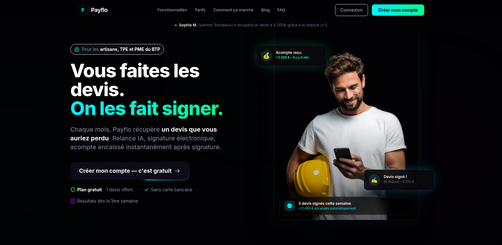 Payflo screenshot