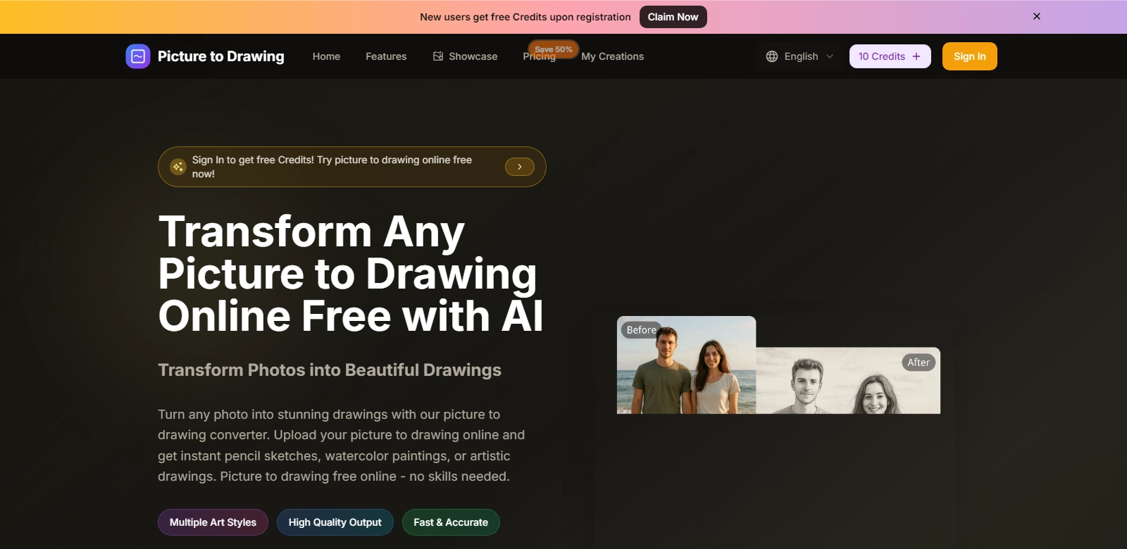 Picture to Drawing screenshot