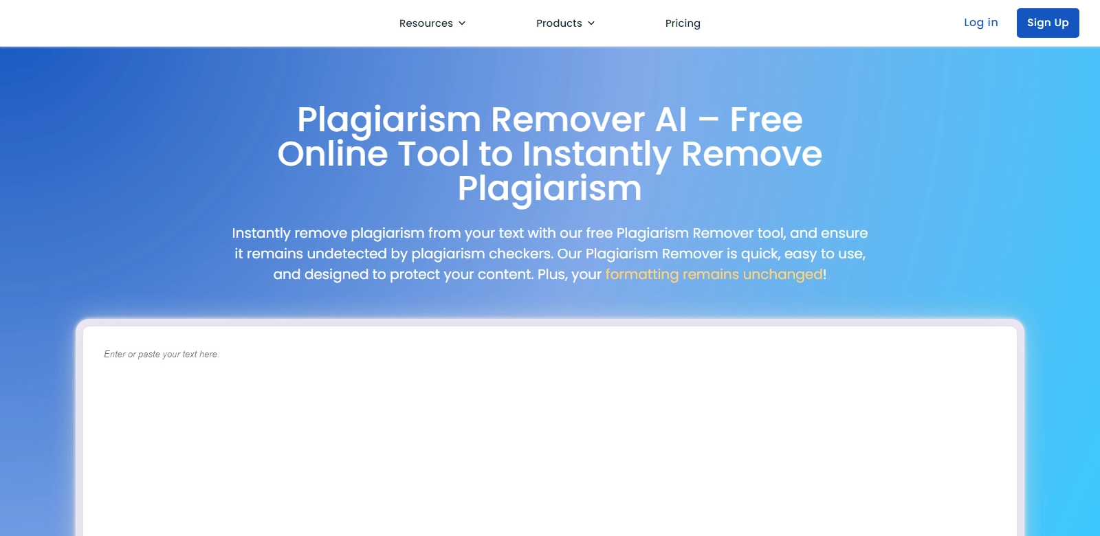 PlagiarismRemover.AI screenshort
