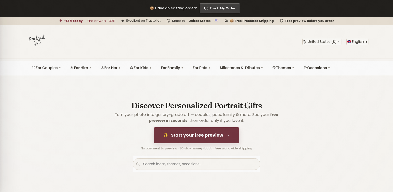 Portrait Gift screenshot