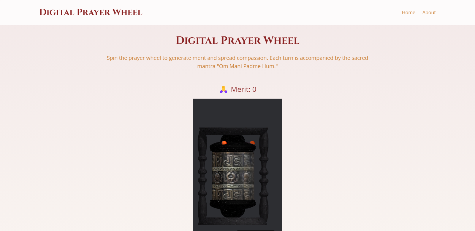 PrayerWheel.online screenshot