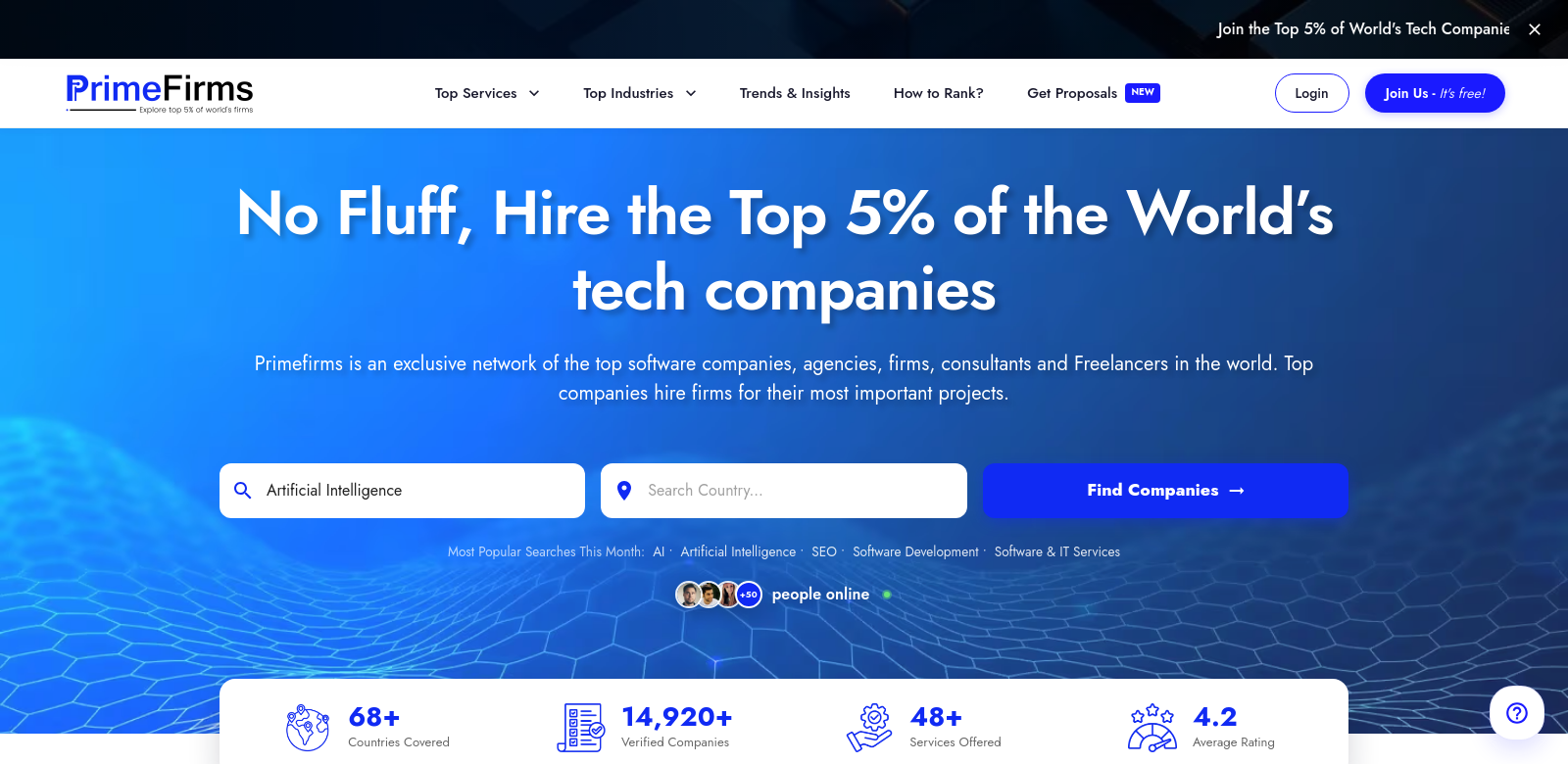 Primefirms screenshot