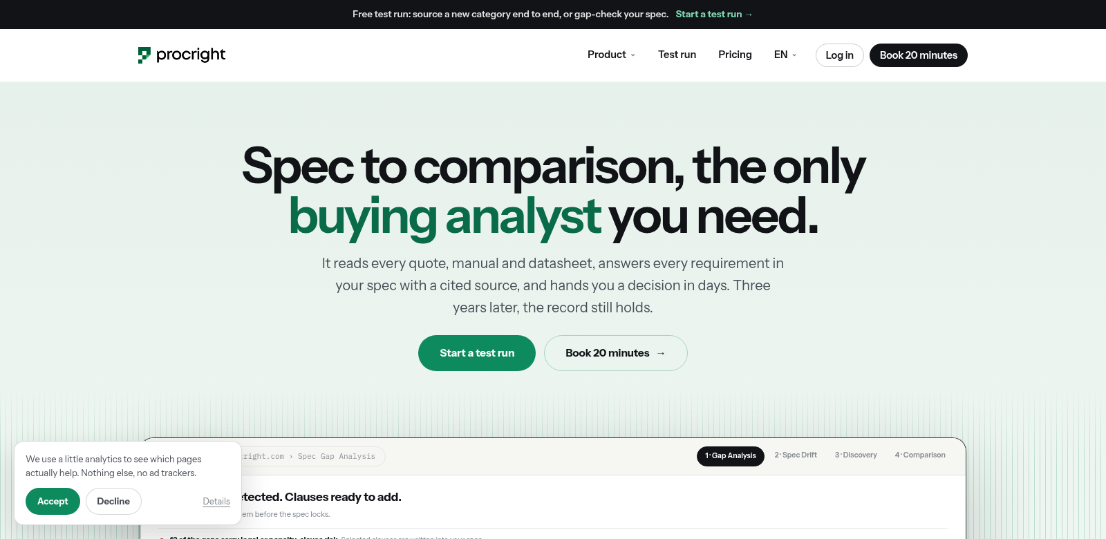 Procright screenshot