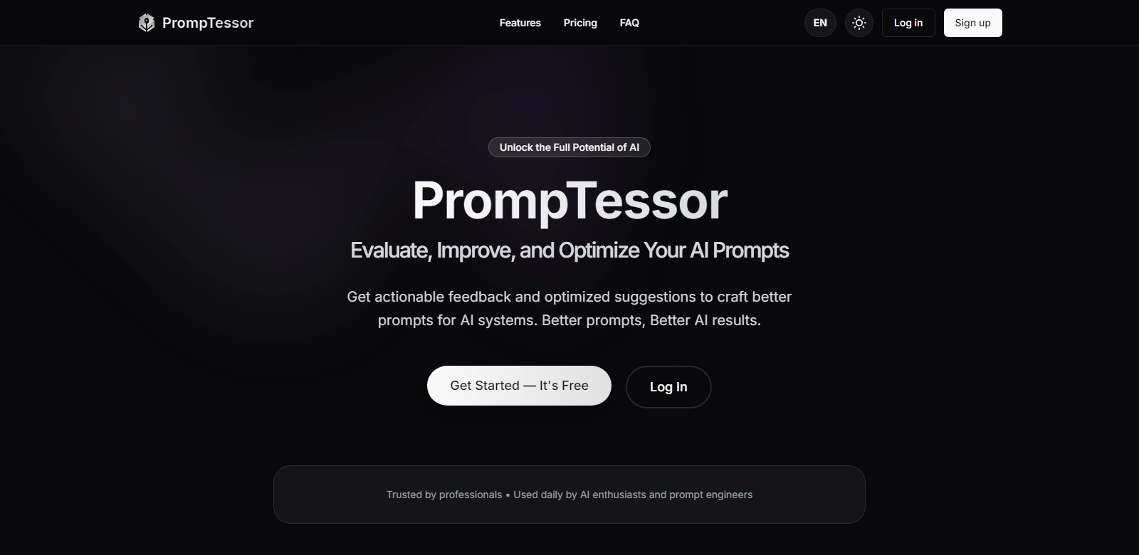PrompTessor screenshort