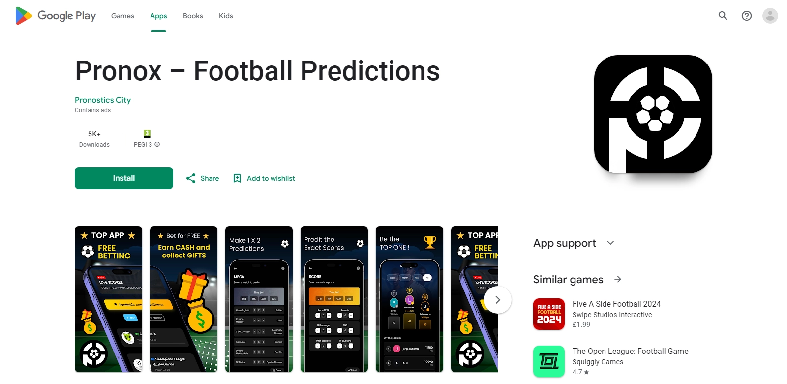 Pronox screenshot