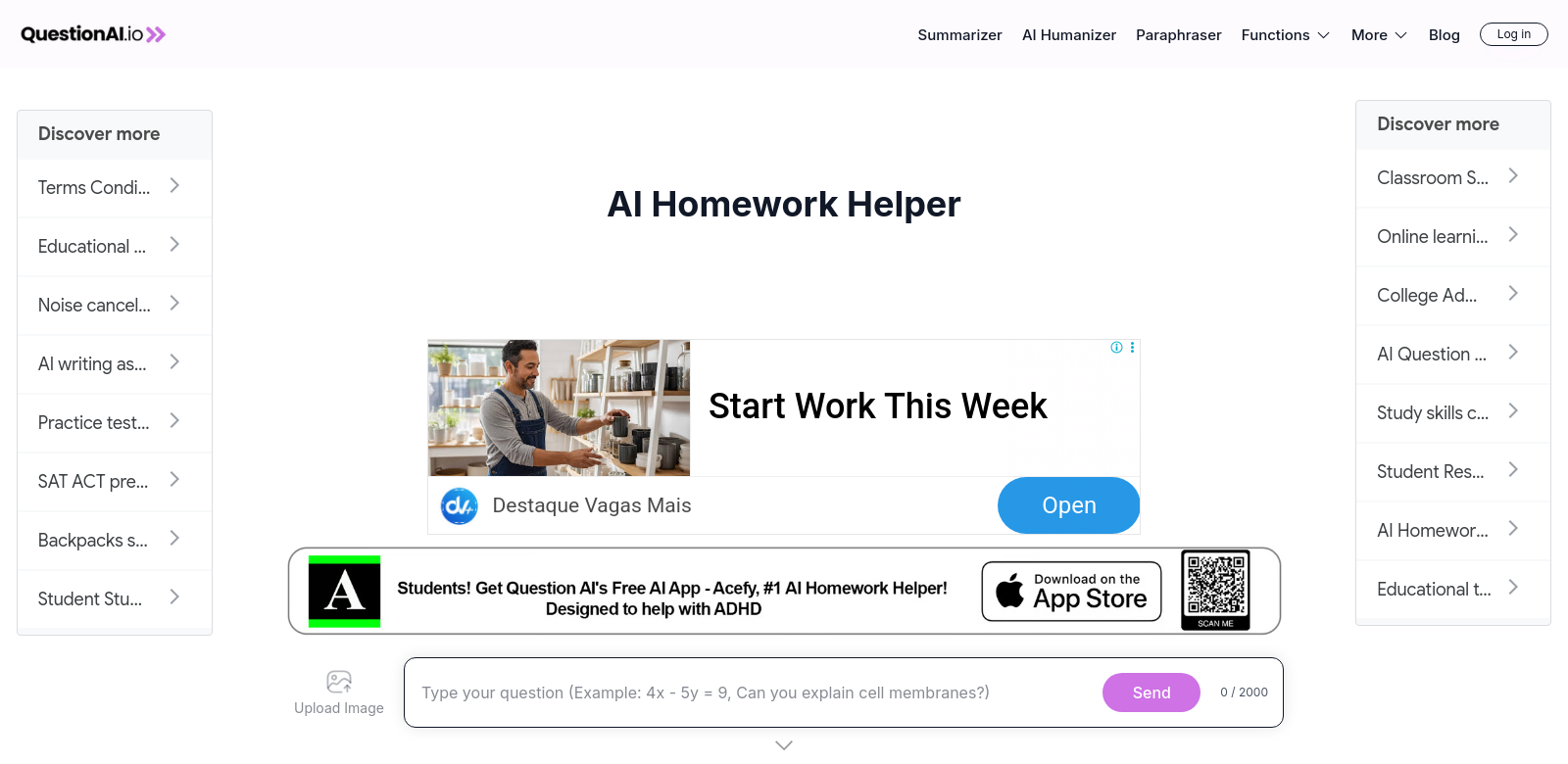 Question AI screenshot