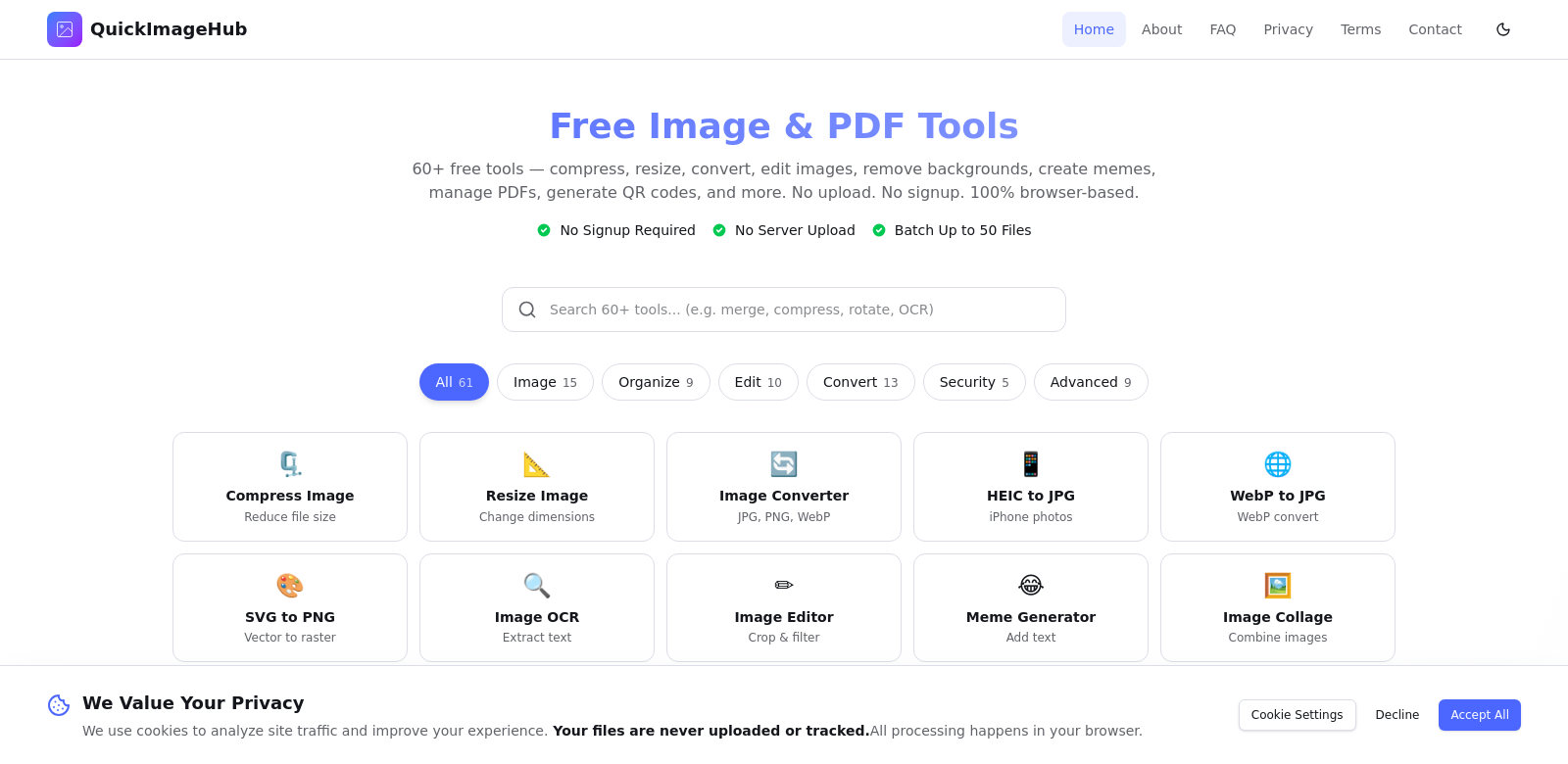 Quickimagehub screenshot