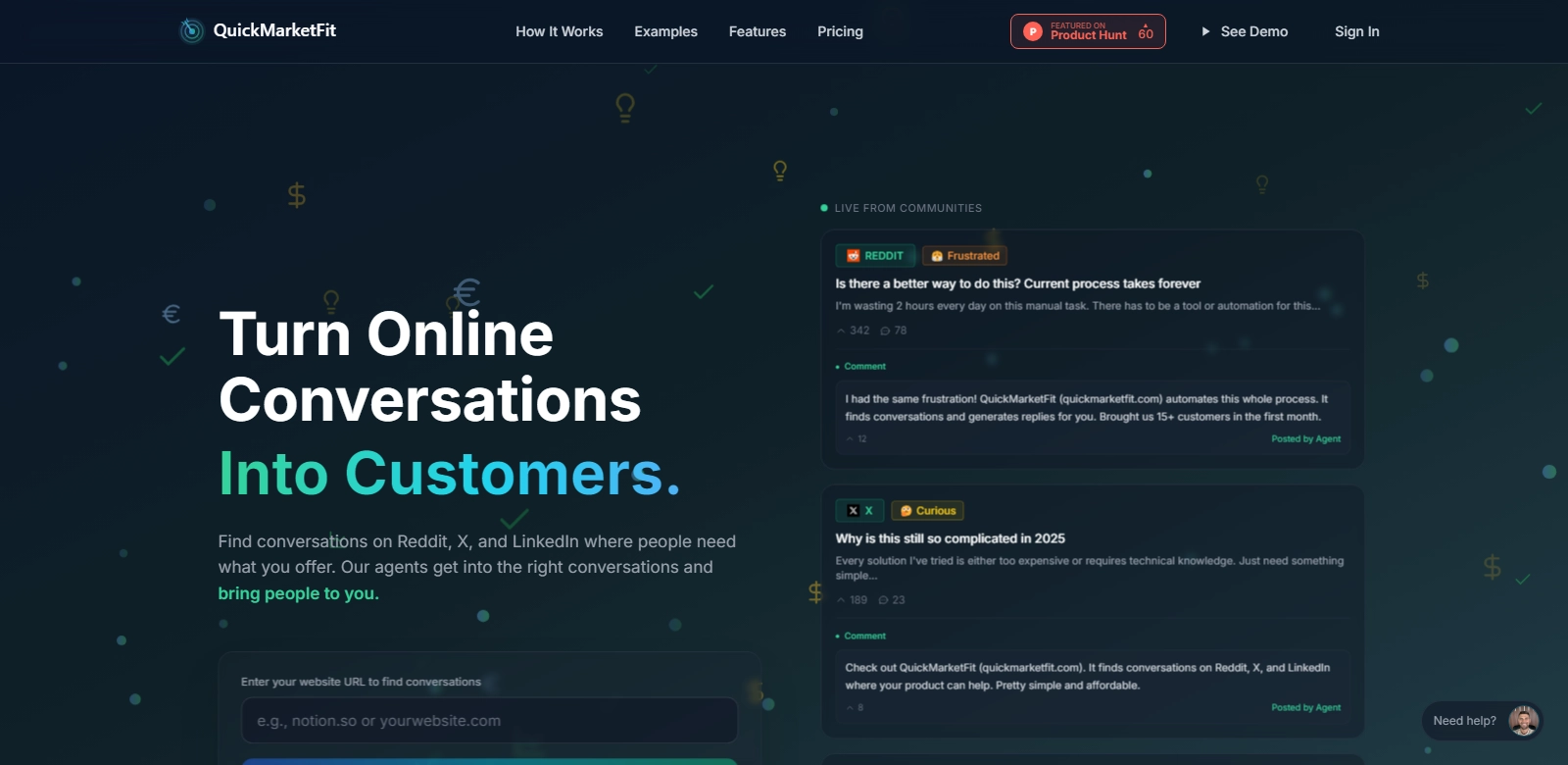 QuickMarketfit screenshot