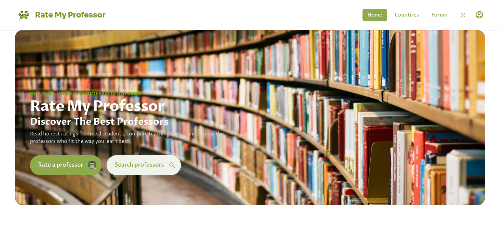 Rate My Professors screenshot