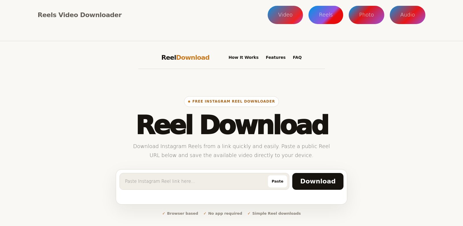 Reels Video Downloader screenshot
