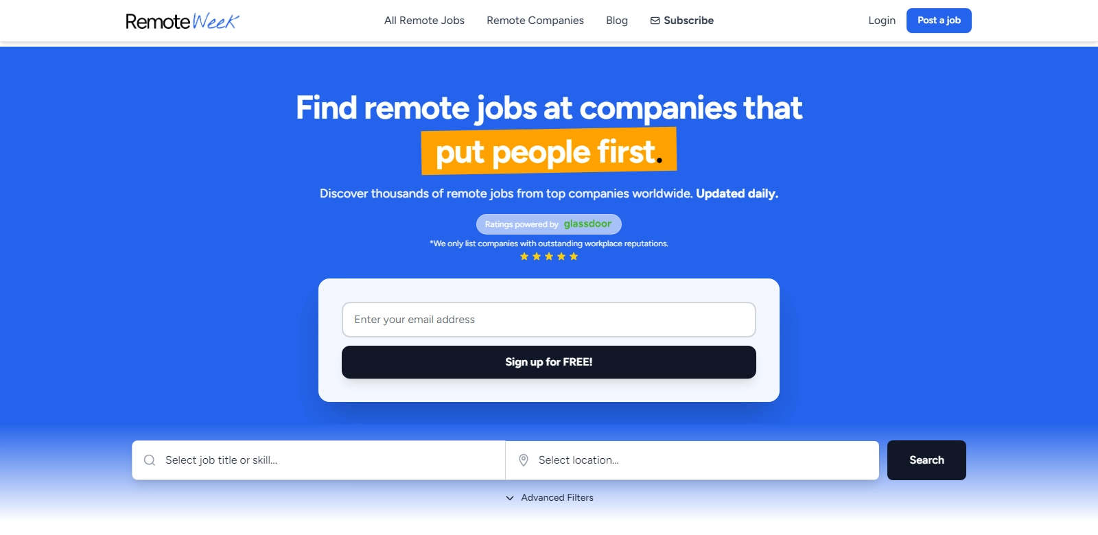 RemoteWeek screenshot