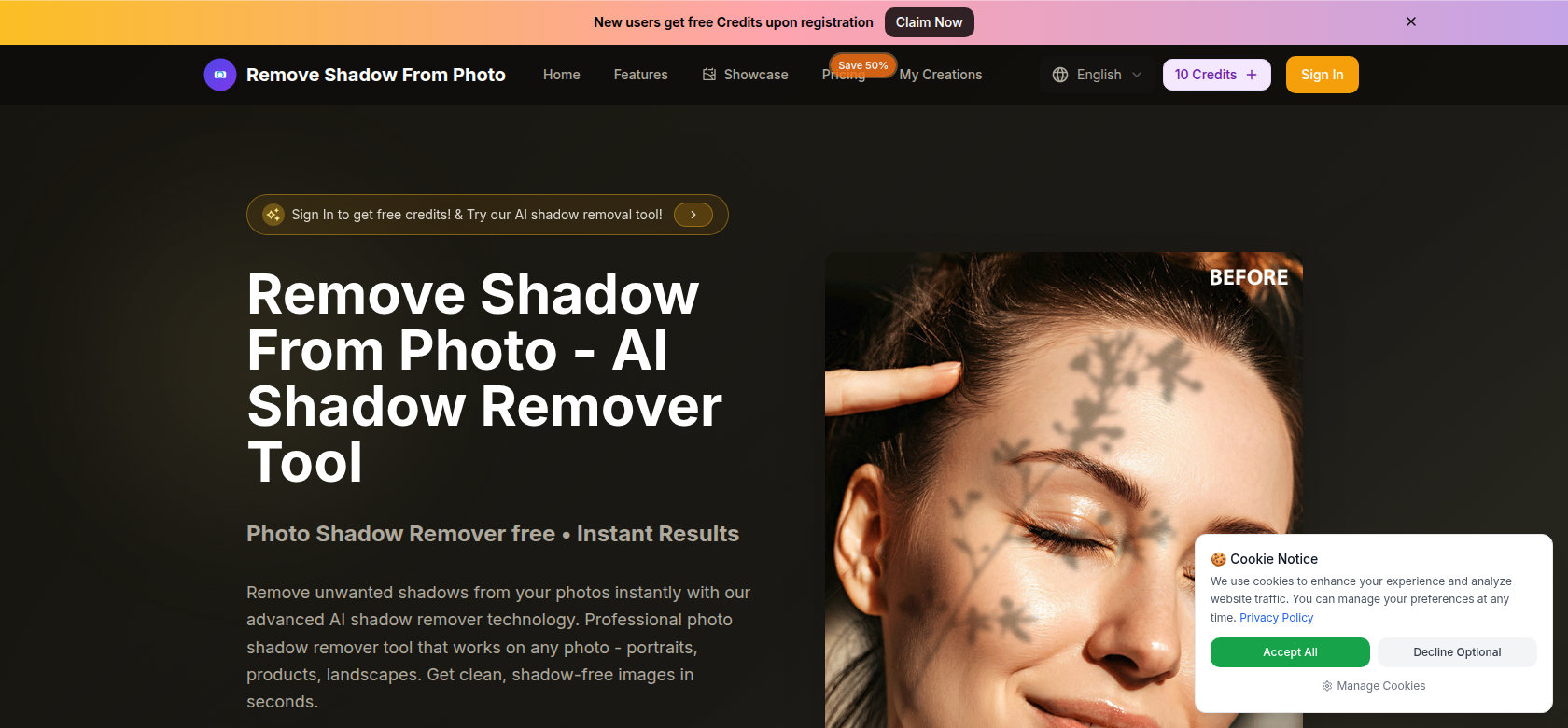 Remove Shadow From Photo  screenshot