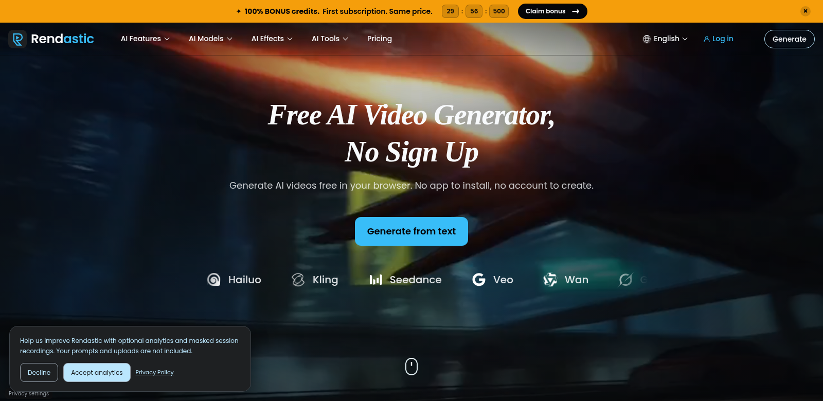 Rendastic screenshot
