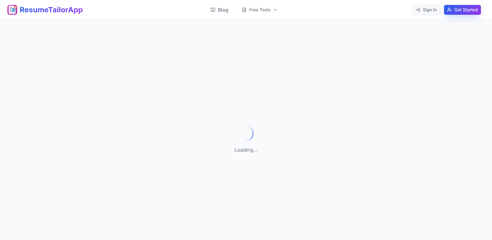ResumeTailorApp screenshot