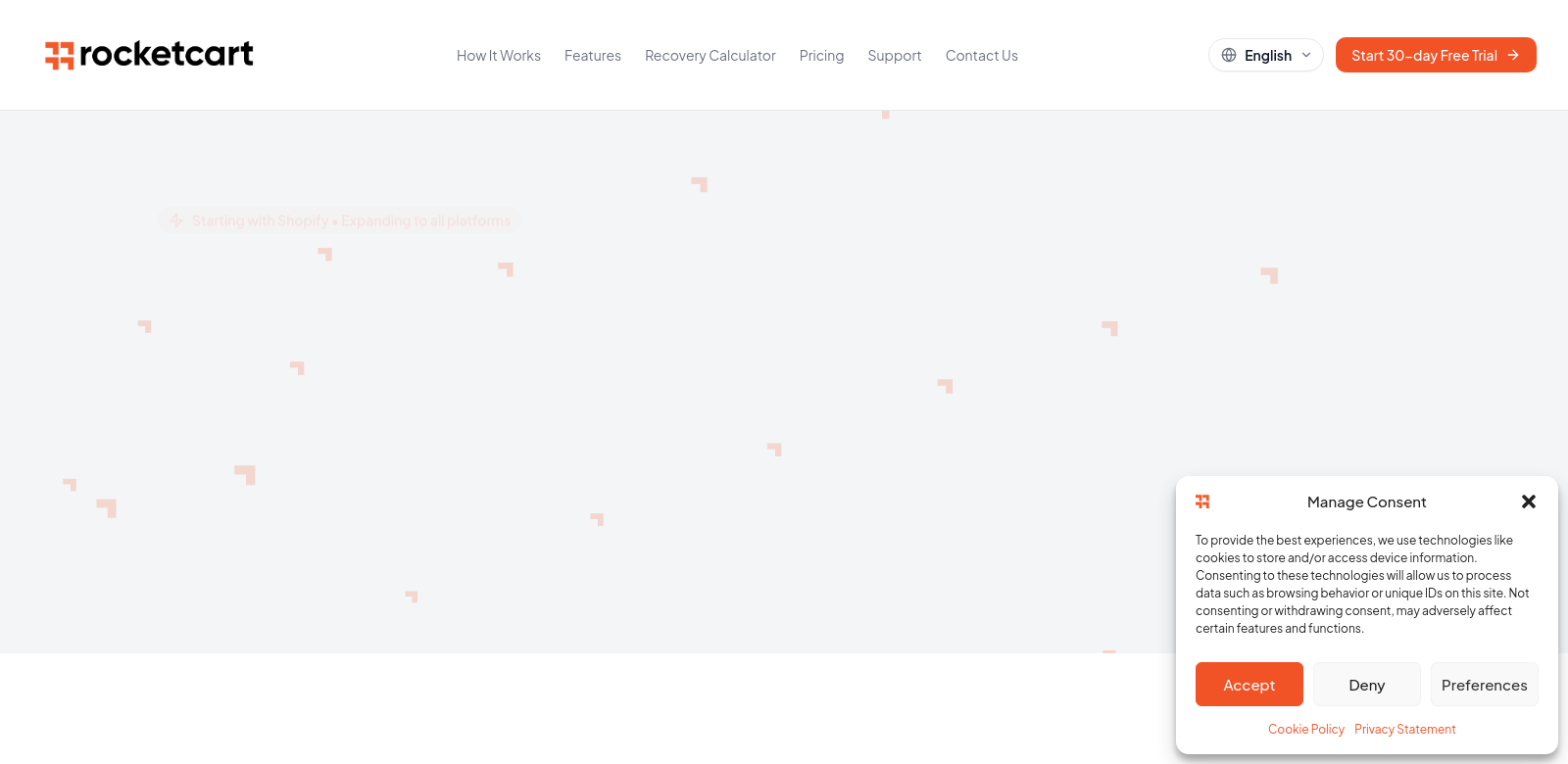 RocketCart screenshot