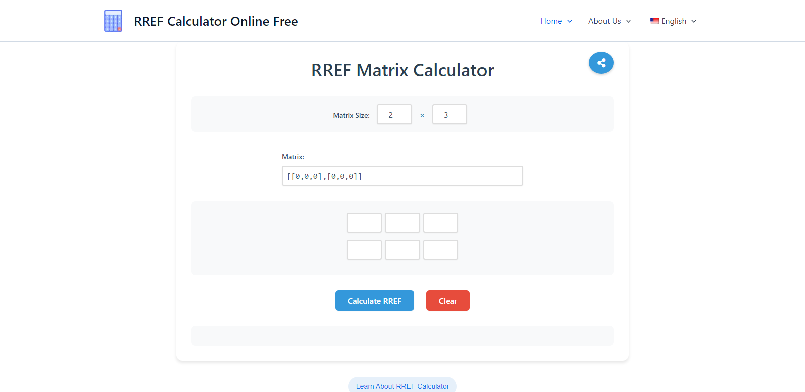 RREFCalculator.top screenshot