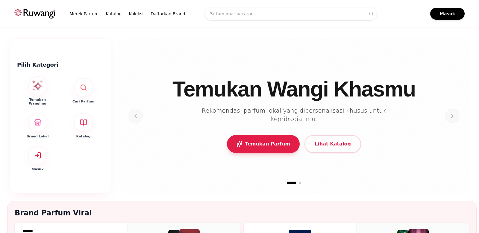 Ruwangi - Local Perfume Directory in Indonesia screenshot