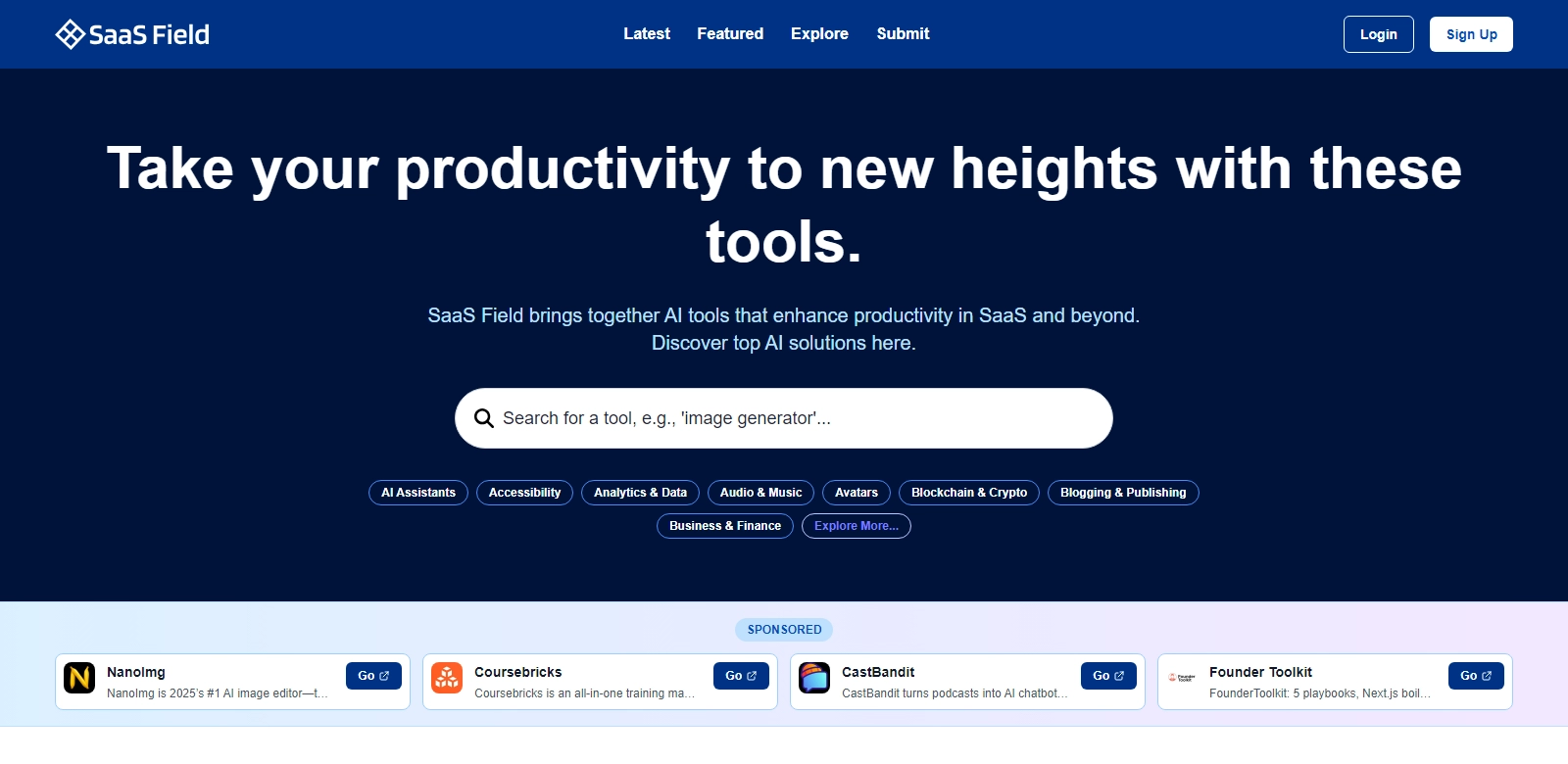 SaaS Field screenshot