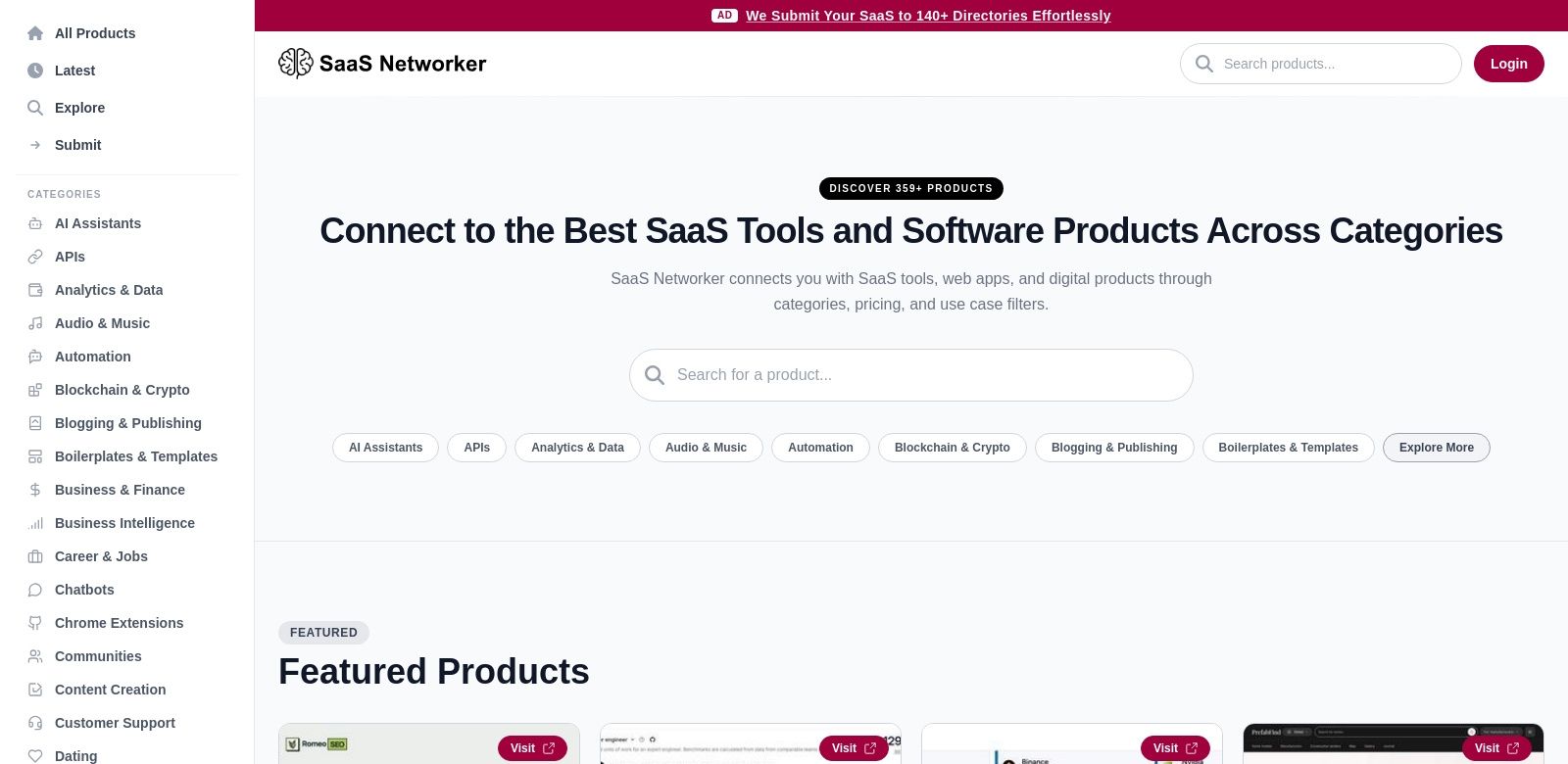 SaaS Networker screenshot