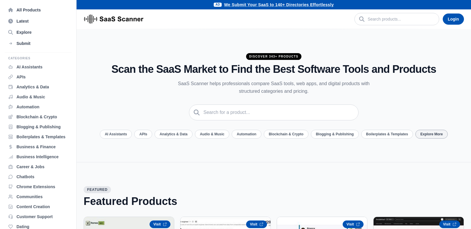 SaaS Scanner screenshot