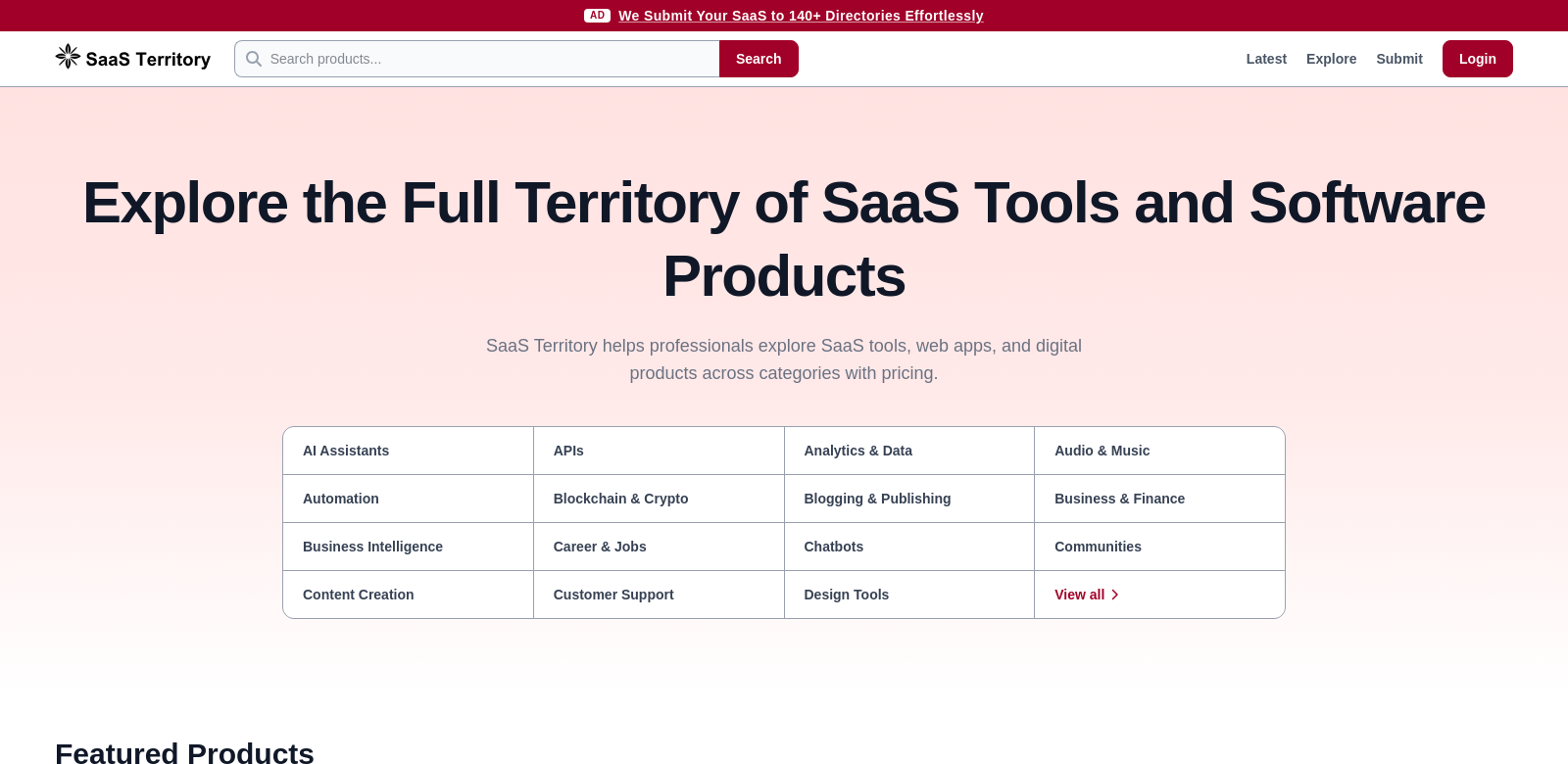 SaaS Territory screenshot