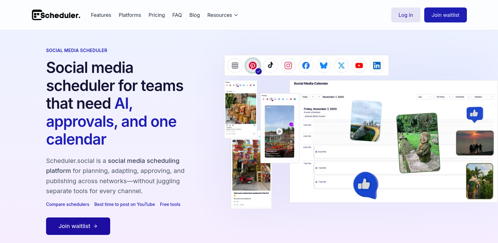 Scheduler.social screenshot