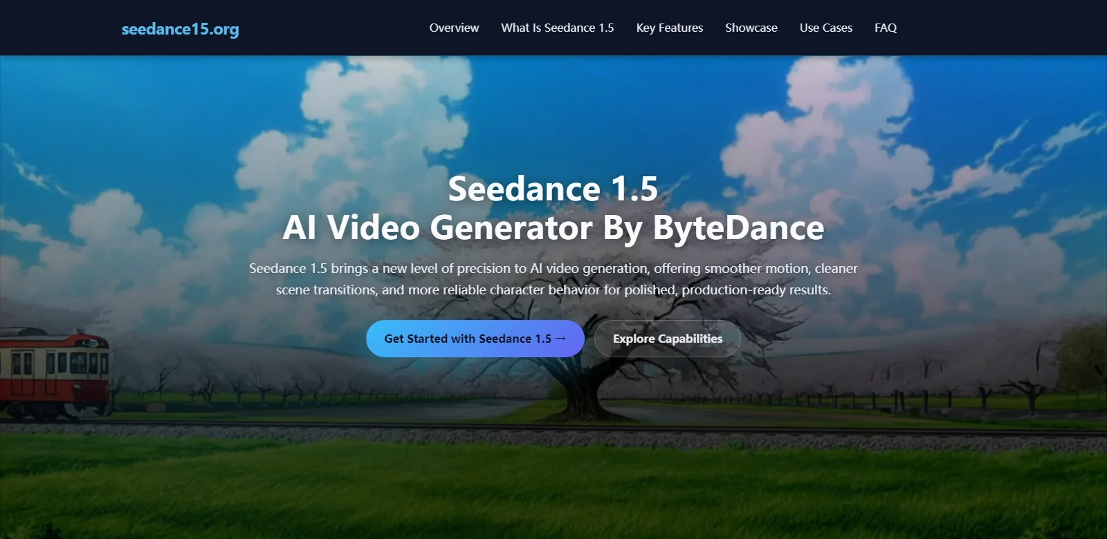 Seedance 1.5 AI org screenshot