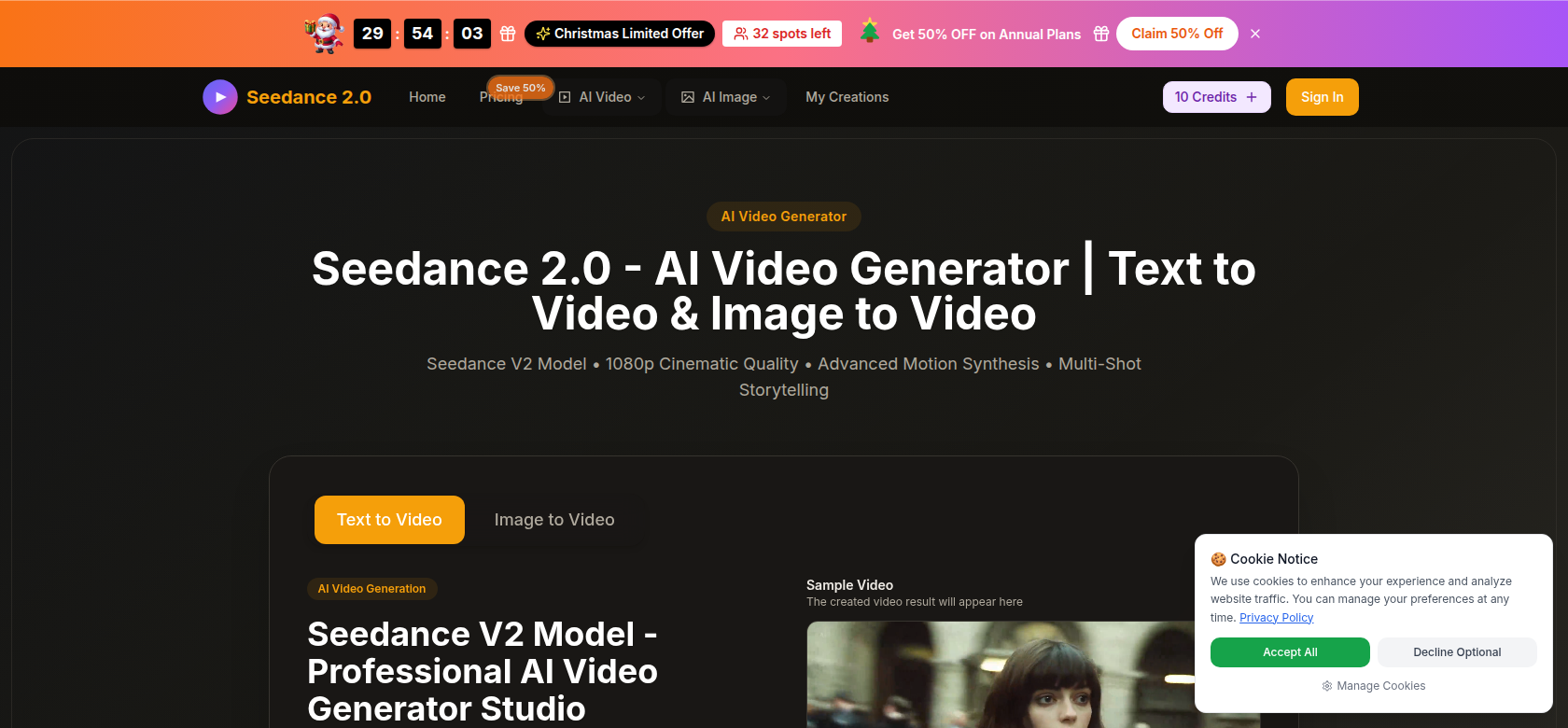 Seedance 2.0 screenshort