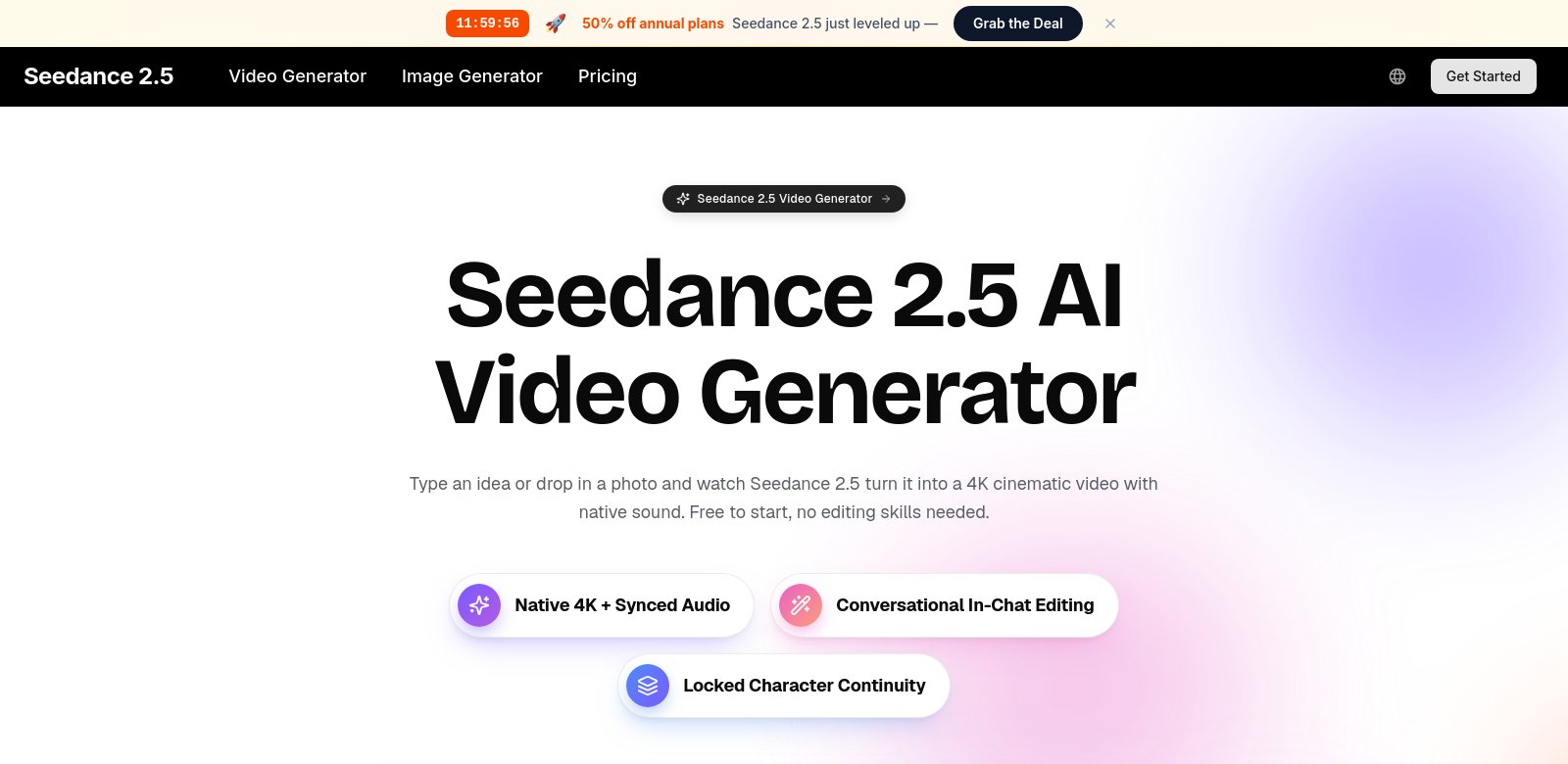 Seedance 2.5 screenshot