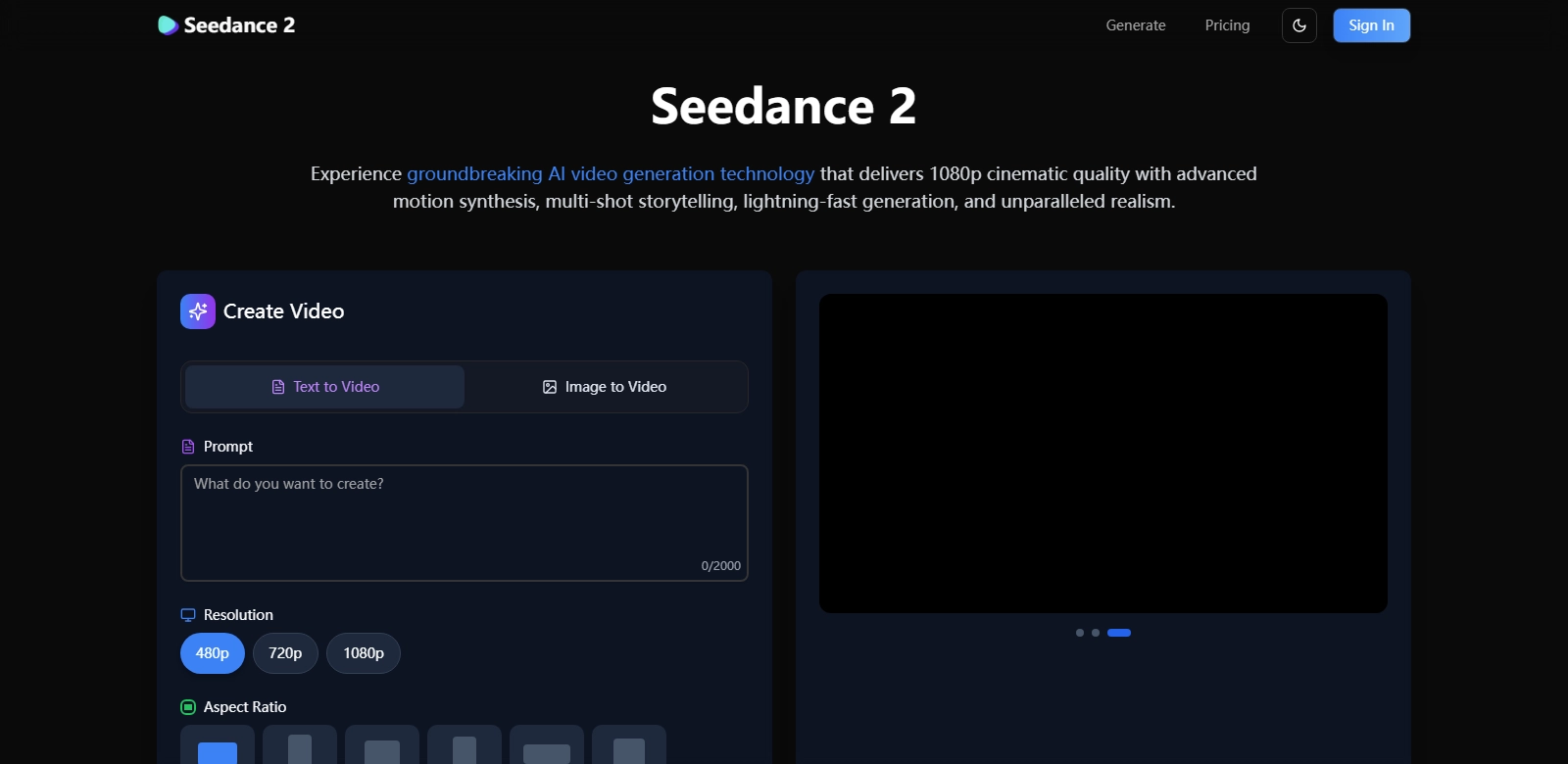Seedance 2 screenshot