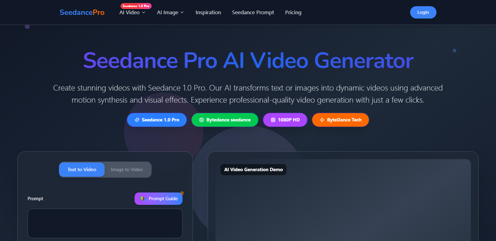 Seedance pro screenshort