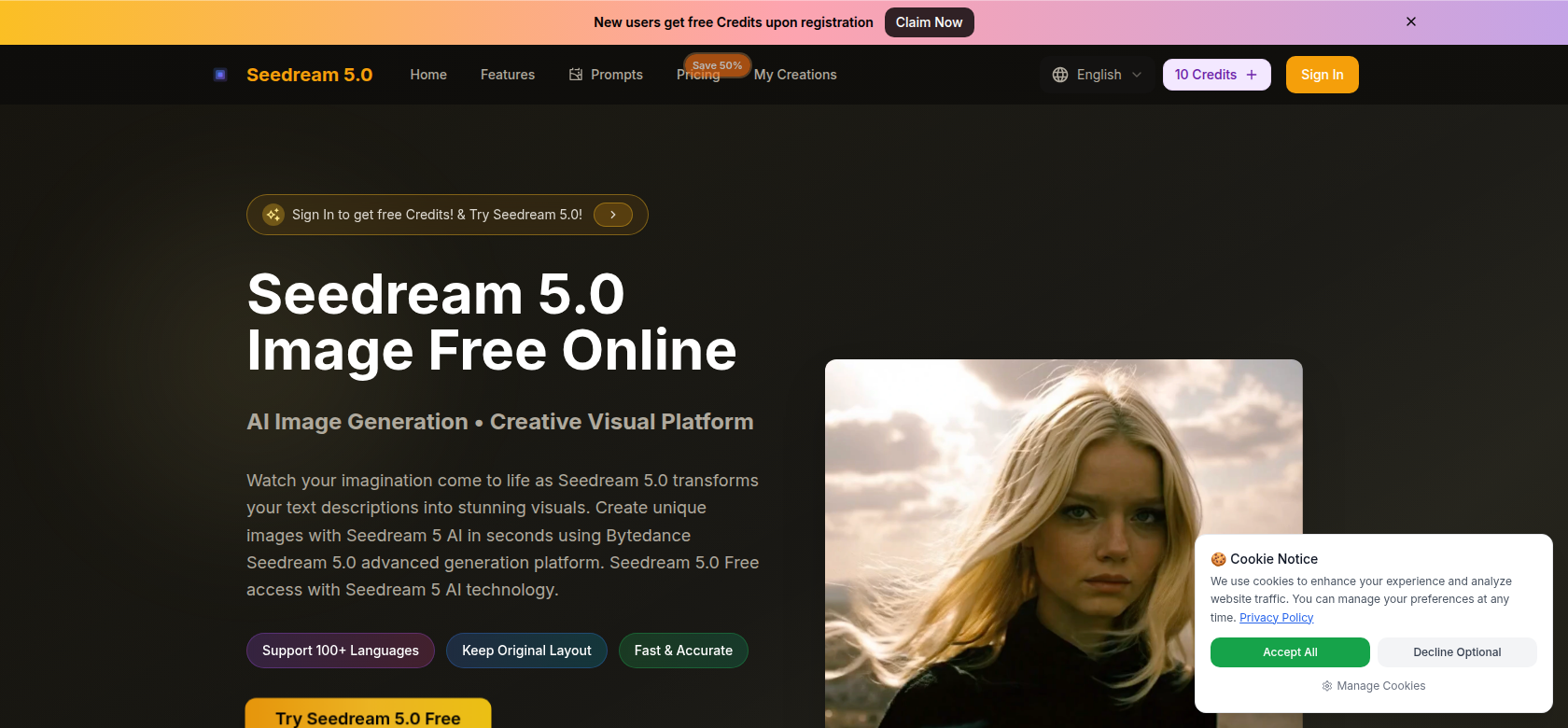 Seedream 5.0  screenshot