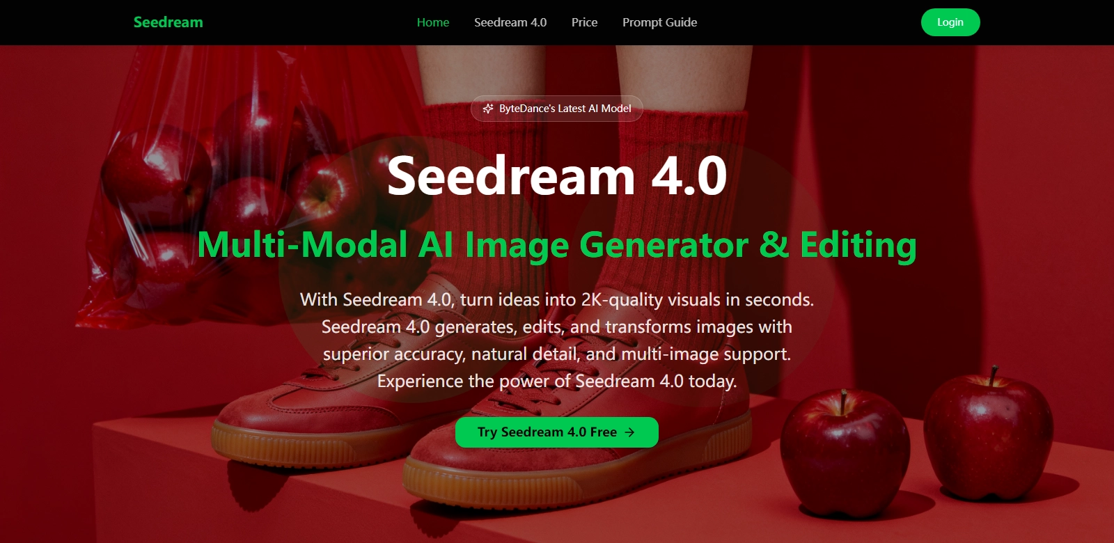 Seedream AI screenshort