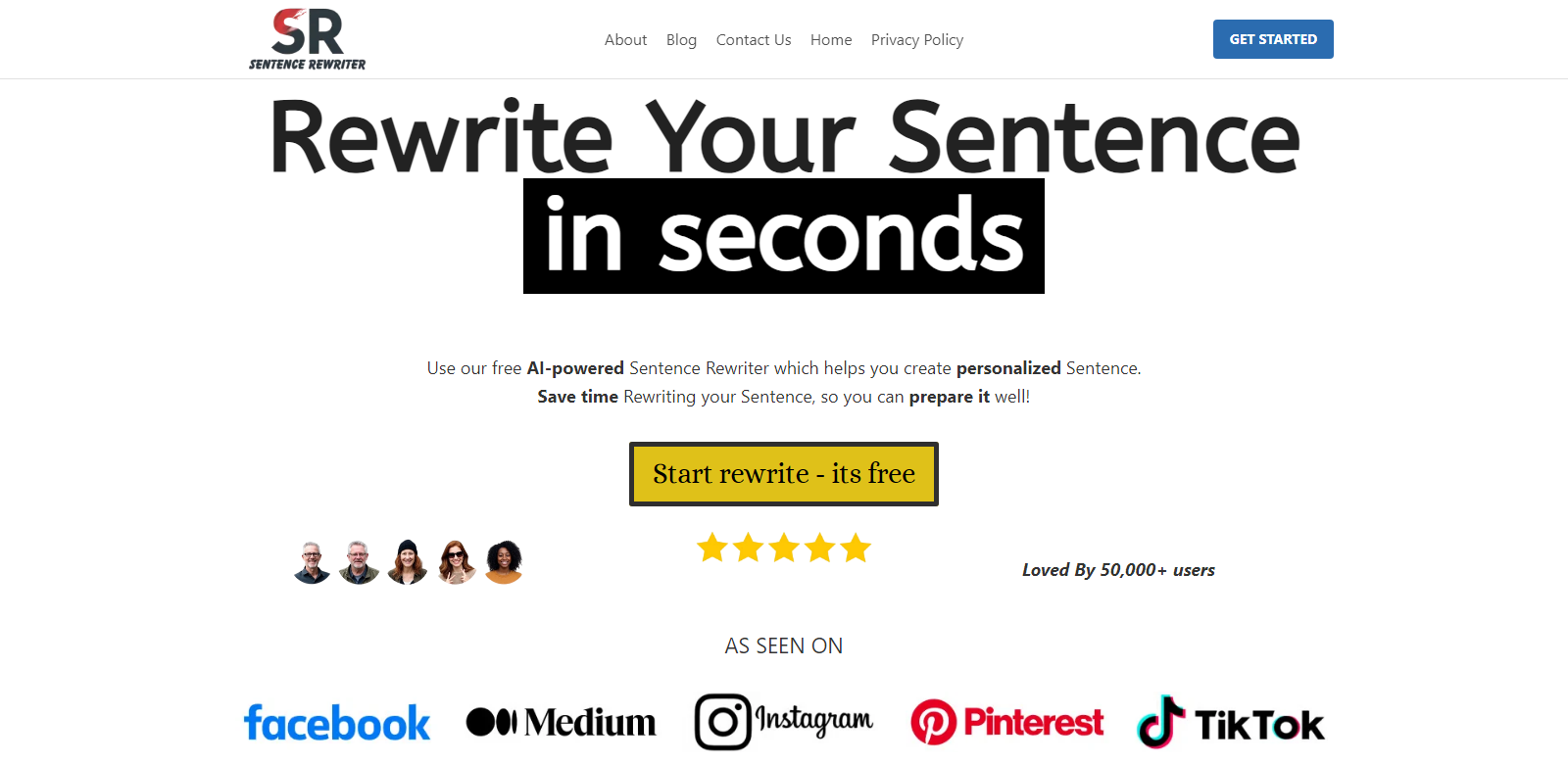 sentence rewriter screenshot
