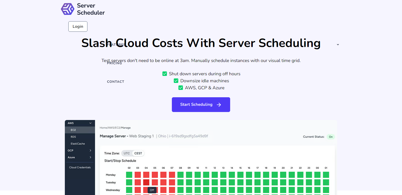 Server Scheduler screenshot